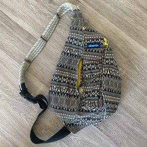 Kavu Black and White Crossbody Bag